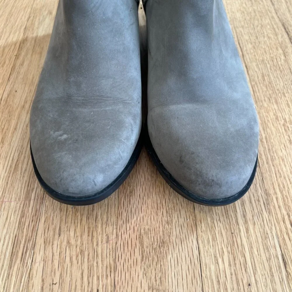 Sorel Lolla Cut-Out Waterproof Leather Ankle Boots Gray Women's US Size 7.5 - Picture 3 of 9